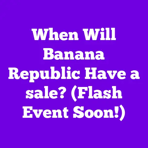 When Will Banana Republic Have a sale? (Flash Event Soon!)