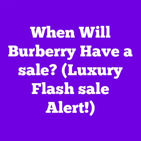 When Will Burberry Have a sale? (Luxury Flash sale Alert!)
