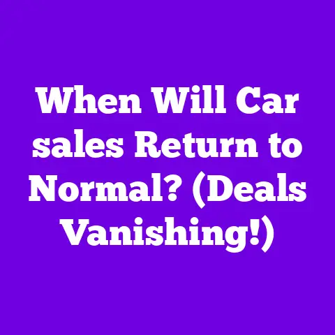When Will Car sales Return to Normal? (Deals Vanishing!)