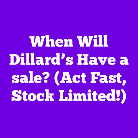 When Will Dillard’s Have a sale? (Act Fast, Stock Limited!)