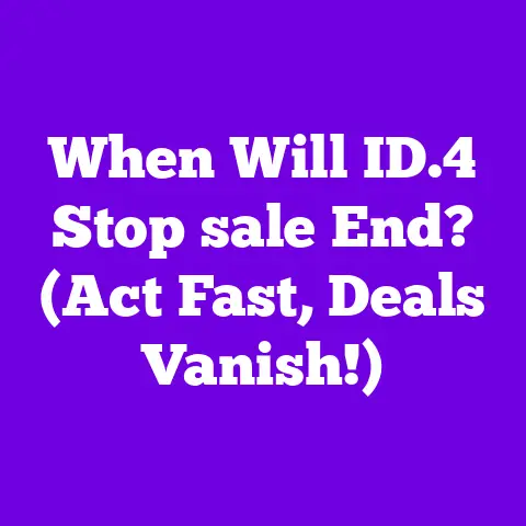 When Will ID.4 Stop sale End? (Act Fast, Deals Vanish!)