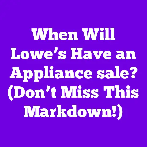 When Will Lowe’s Have an Appliance sale? (Don’t Miss This Markdown!)