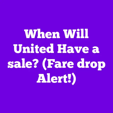 When Will United Have a sale? (Fare drop Alert!)