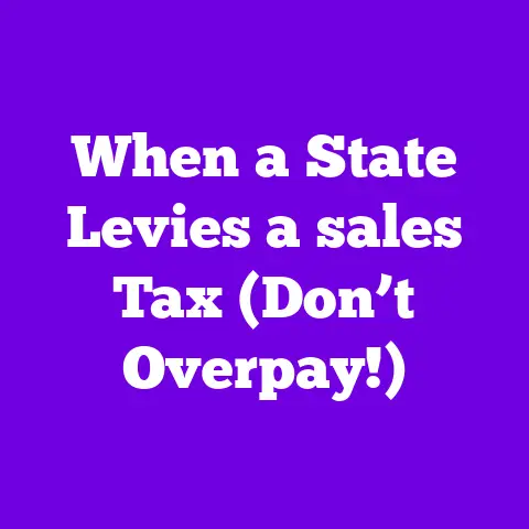 When a State Levies a sales Tax (Don’t Overpay!)