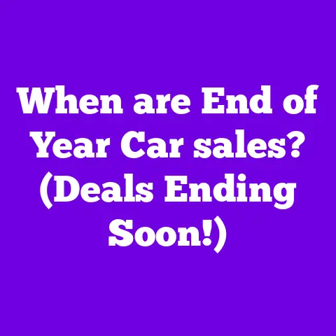 When are End of Year Car sales? (Deals Ending Soon!)