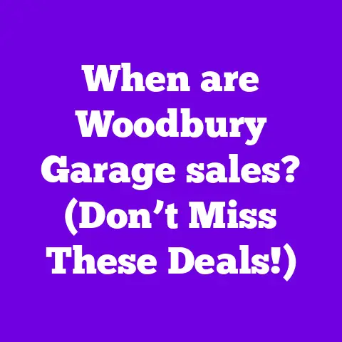 When are Woodbury Garage sales? (Don’t Miss These Deals!)