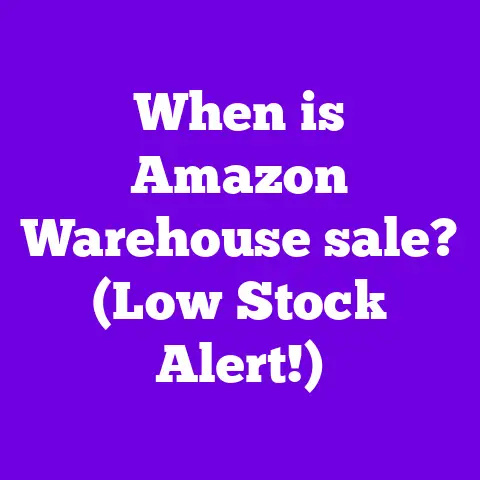 When is Amazon Warehouse sale? (Low Stock Alert!)