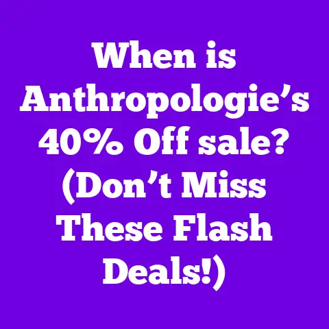 When is Anthropologie’s 40% Off sale? (Don’t Miss These Flash Deals!)