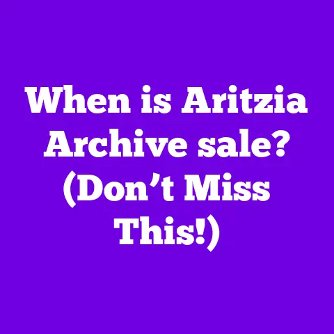 When is Aritzia Archive sale? (Don’t Miss This!)