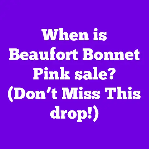 When is Beaufort Bonnet Pink sale? (Don’t Miss This drop!)