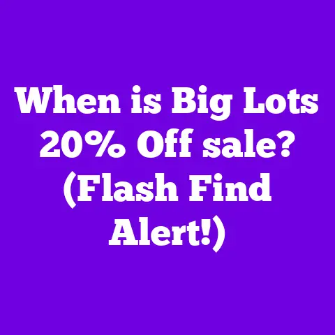 When is Big Lots 20% Off sale? (Flash Find Alert!)