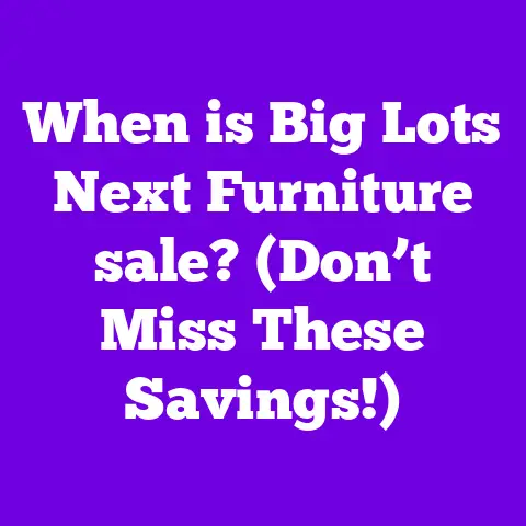 When is Big Lots Next Furniture sale? (Don’t Miss These Savings!)