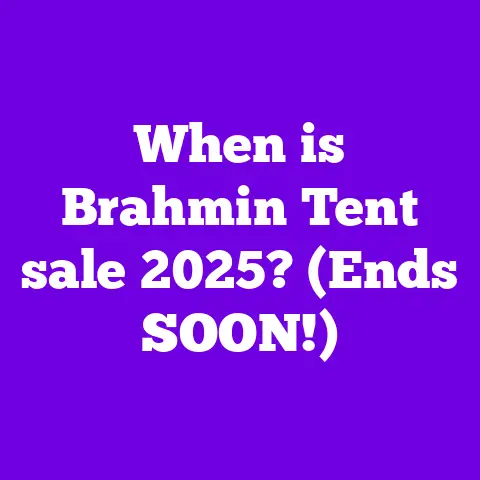 When is Brahmin Tent sale 2025? (Ends SOON!)