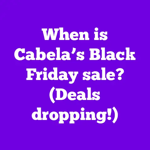 When is Cabela’s Black Friday sale? (Deals dropping!)