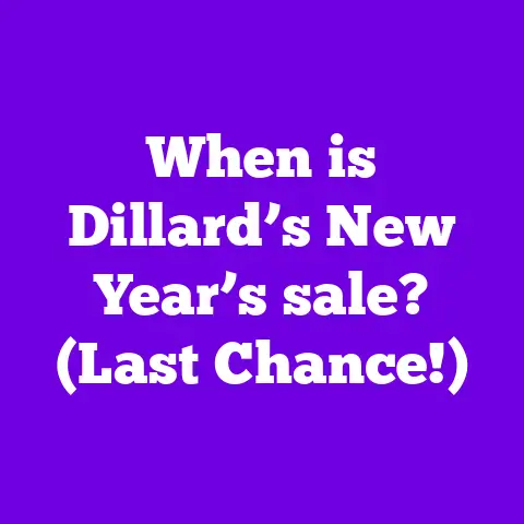 When is Dillard’s New Year’s sale? (Last Chance!)