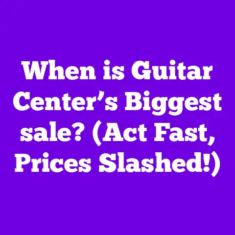 When is Guitar Center’s Biggest sale? (Act Fast, Prices Slashed!)