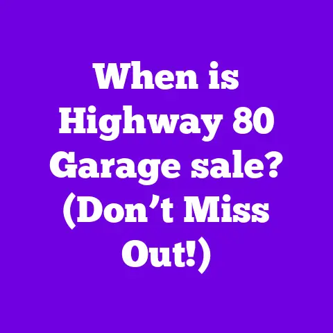 When is Highway 80 Garage sale? (Don’t Miss Out!)