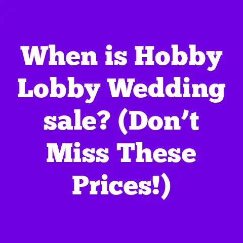 When is Hobby Lobby Wedding sale? (Don’t Miss These Prices!)