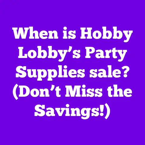 When is Hobby Lobby’s Party Supplies sale? (Don’t Miss the Savings!)