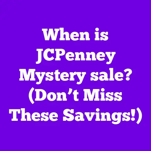 When is JCPenney Mystery sale? (Don’t Miss These Savings!)