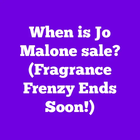 When is Jo Malone sale? (Fragrance Frenzy Ends Soon!)
