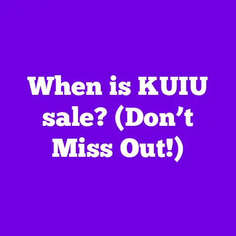 When is KUIU sale? (Don’t Miss Out!)