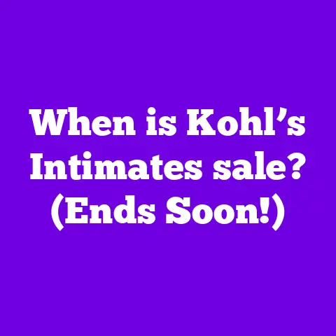 When is Kohl’s Intimates sale? (Ends Soon!)