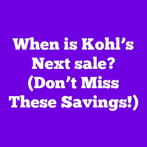 When is Kohl’s Next sale? (Don’t Miss These Savings!)
