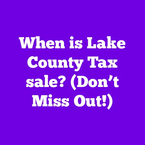 When is Lake County Tax sale? (Don’t Miss Out!)