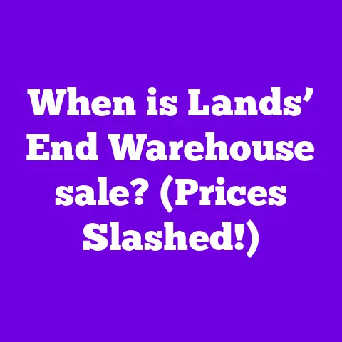 When is Lands’ End Warehouse sale? (Prices Slashed!)