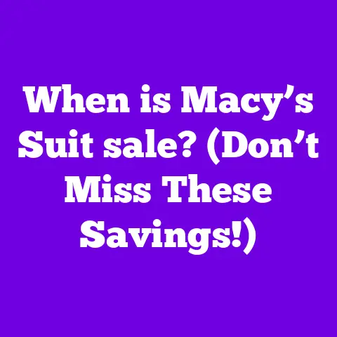 When is Macy’s Suit sale? (Don’t Miss These Savings!)