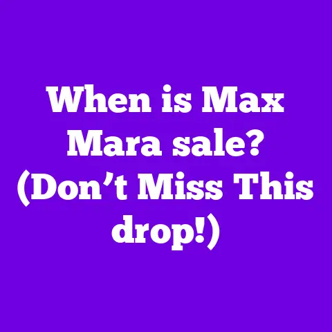 When is Max Mara sale? (Don’t Miss This drop!)