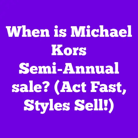 When is Michael Kors Semi-Annual sale? (Act Fast, Styles Sell!)