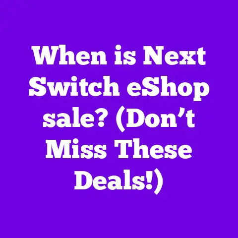 When is Next Switch eShop sale? (Don’t Miss These Deals!)