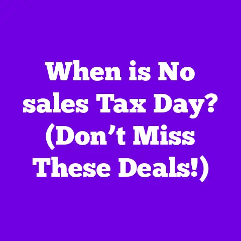 When is No sales Tax Day? (Don’t Miss These Deals!)