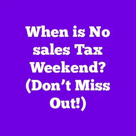 When is No sales Tax Weekend? (Don’t Miss Out!)