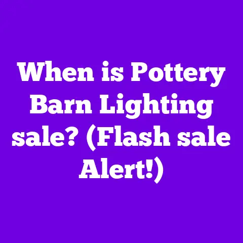 When is Pottery Barn Lighting sale? (Flash sale Alert!)