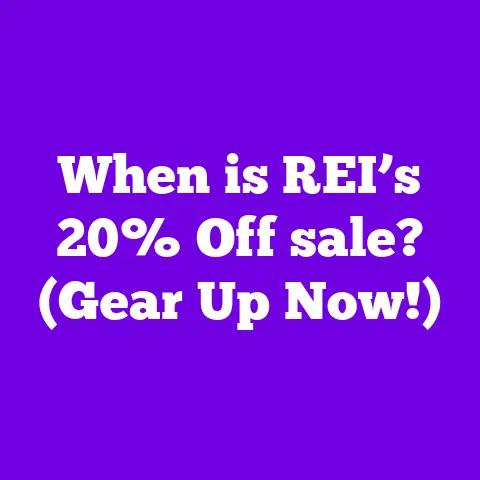 When is REI’s 20% Off sale? (Gear Up Now!)