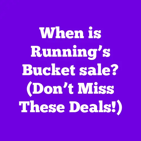 When is Running’s Bucket sale? (Don’t Miss These Deals!)