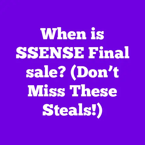 When is SSENSE Final sale? (Don’t Miss These Steals!)