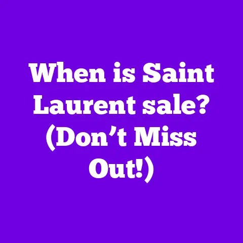 When is Saint Laurent sale? (Don’t Miss Out!)