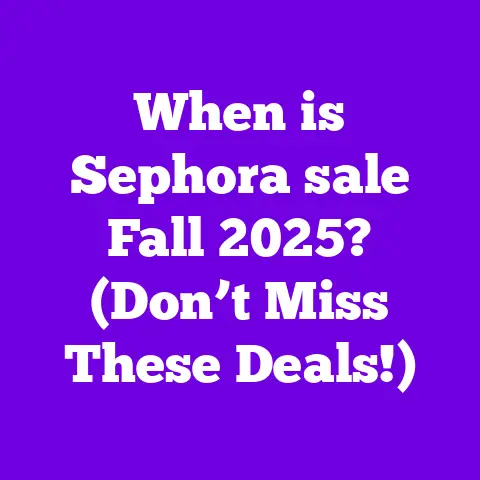 When is Sephora sale Fall 2025? (Don’t Miss These Deals!)