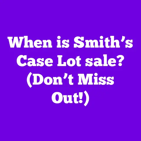 When is Smith’s Case Lot sale? (Don’t Miss Out!)