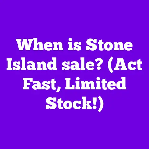 When is Stone Island sale? (Act Fast, Limited Stock!)