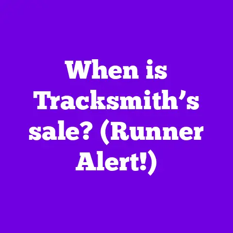 When is Tracksmith’s sale? (Runner Alert!)