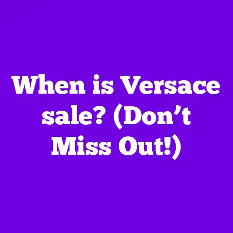 When is Versace sale? (Don’t Miss Out!)
