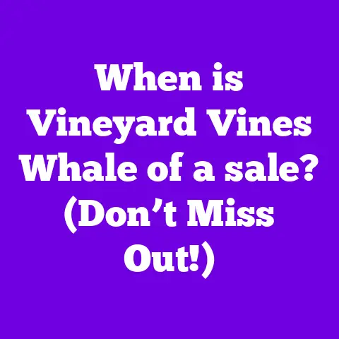 When is Vineyard Vines Whale of a sale? (Don’t Miss Out!)