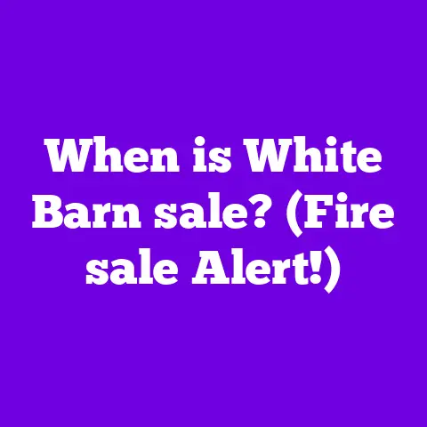 When is White Barn sale? (Fire sale Alert!)
