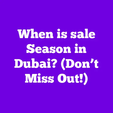 When is sale Season in Dubai? (Don’t Miss Out!)