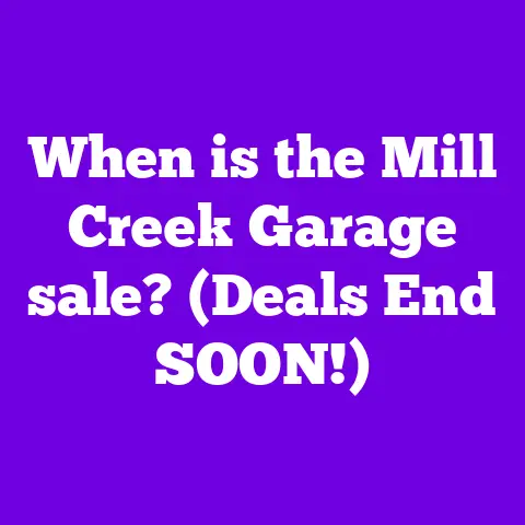 When is the Mill Creek Garage sale? (Deals End SOON!)